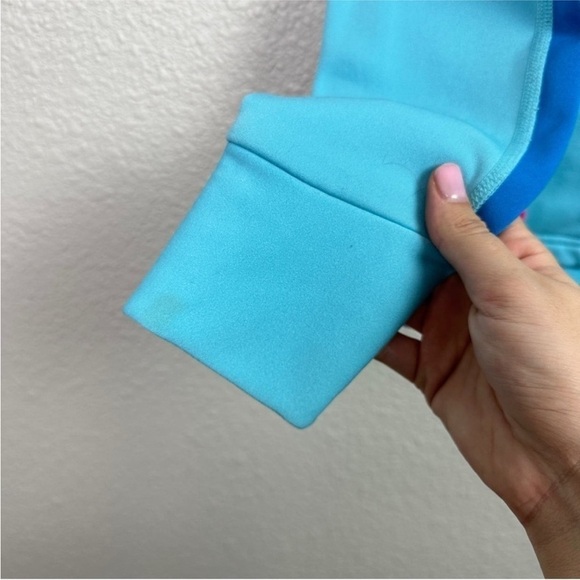 North Face Polartec Fleece Jacket Light Blue Pink Full Zip Small Transitional - Picture 6 of 13